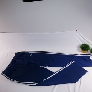 Adidas Navy w/ White Womens Track Pants, Sz L